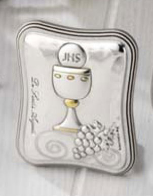 111 Sterling silver communion icon - Icone 1ère communion argent massif