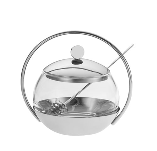 Honey stainless pot with handle - Pot à miel acier 