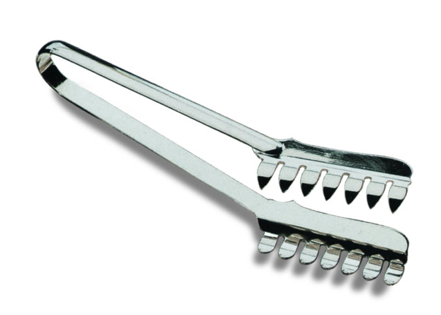 Silver plated spaghetti tongs - Pince à spaghetti argentée 26cm                                                         