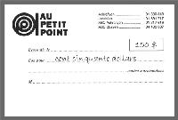 Gift voucher - Bon d'achat - 150$ - Nathalie & Antoine	