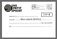 Gift voucher - Bon d'achat - 200$ - Nathalie & Antoine	