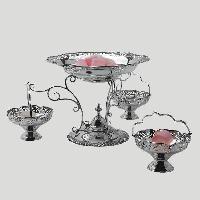 Sheffield silver plated centre piece - Centre de table argenté Sheffield                                                