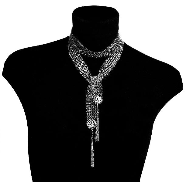 Stainless steel cravate necklace - Collier cravate acier                                                                