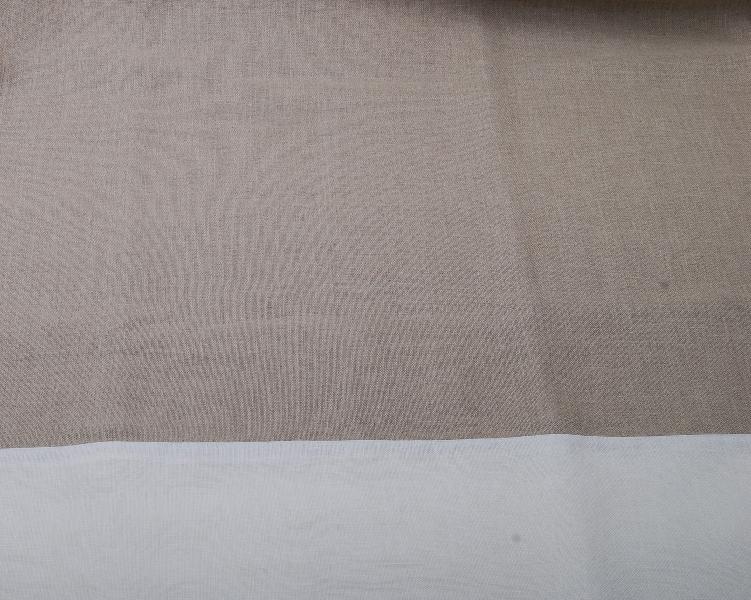 Table cloth kaki white edge - Nappe carrée kaki bord blanc 180x180cm                                                    