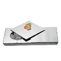 Filo stainless steel double cold plates tray -  Plat isotherme sushis ou kebbé nayyé 30x60cm